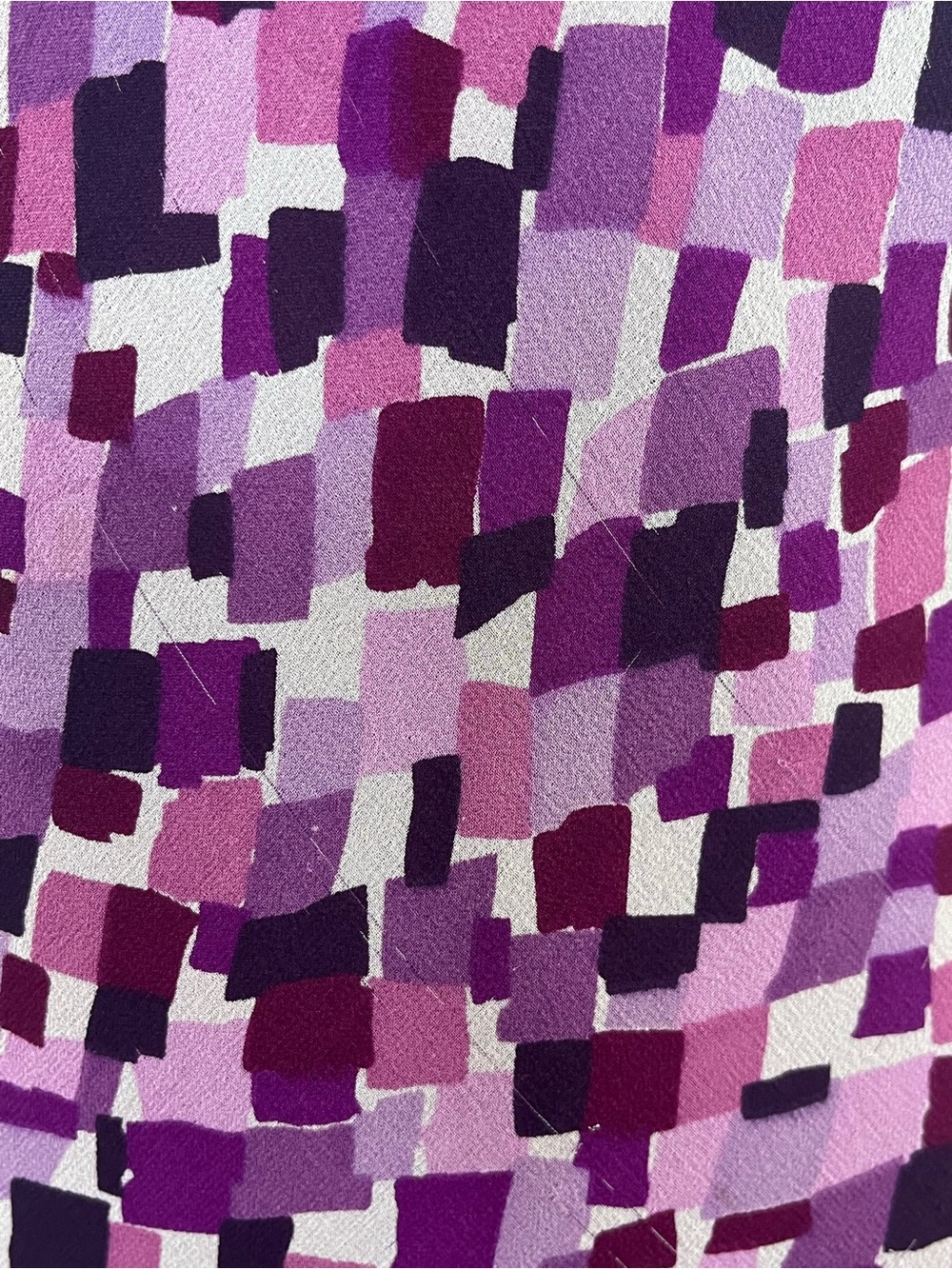 Karen Kane 100% Silk Bias Cut Stretch Maxi Dress Abstract Purple Size Small - Picture 12 of 16